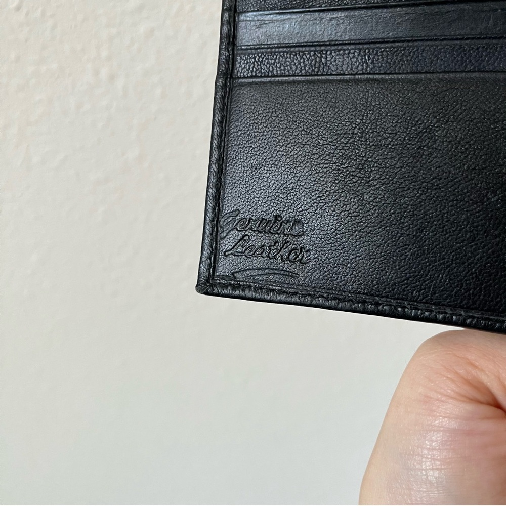 NWT Alfred Dunhill Men’s Minimalist Black Genuine Leather Credit Card Holder - Picture 7 of 11